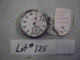 1917 ELGIN SIZE 16 POCKET WATCH - RUNS