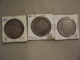 MORGAN SILVER DOLLARS - 3 TIMES THE MONEY