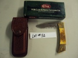 CASE KNIFE - HUNTING HERITAGE COLLECTION WITH ORIGINAL BOX AND LEATHER CASE