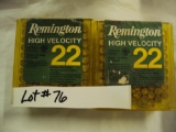 2 BOXES OF REMINGTON 22LR HP (198 ROUNDS)