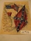 WATER COLOR OF CONFEDERATE FLAGS WITH POEM INSCRIBED