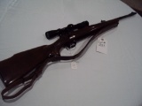 WINCHESTER MODEL 70, 243 CAL. WITH 2X70 VXII LEUPOLD SCOPE & STRAP, RED WINCHESTER EMBLEM & MONTE CA