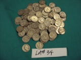 BAG OF 92 WASHINGTON SILVER QUARTERS - MULTIPLY YOUR BID BY 92