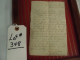 1866 LETTER OF RECOMMENDATION FROM CIVIL WAR SOLDIER