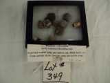 ASSORTED MUSKET BALLS, MINI BALL ETC. FROM SC CAMP & BATTLE SITES