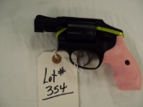 S&W 442, 38 HAMMERLESS REVOLVER WITH PINK GRIPS, NIB