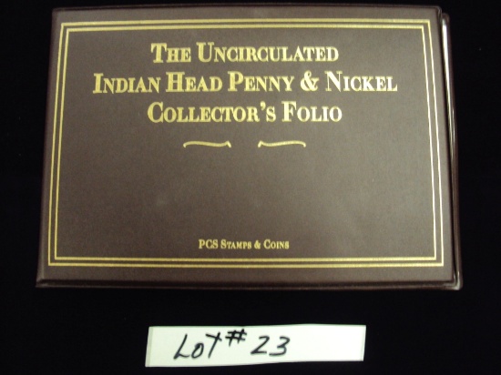 THE UNCIRCULATED INDIAN HEAD PENNY & NICKEL COLLECTOR'S FOLIO