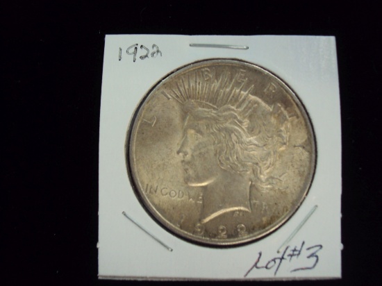 1922 PEACE SILVER DOLLAR