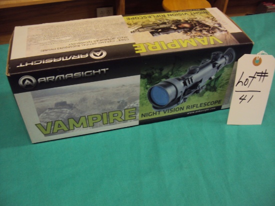 VAMPIRE NIGHT VISION RIFLESCOPE - LIKE NEW WITH BOX