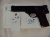 HIGH STANDARD VICTOR MILITARY AUTO TARGET PISTOL 22 CAL. 10 SHOT, SOLID RIB 5 1/2