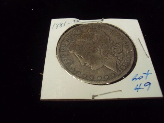 1881-O MORGAN SILVER DOLLAR