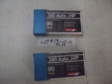 2 BOXES 380 HP AMMO (100 RDS)