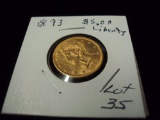 1893 $5 LIBERTY COIN