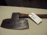 BLACKSMITH MADE BROAD AXE, CANNOT MAKE OUT MARKINGS