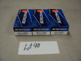 LOT OF 3 BOXES OF MAGTECH 9MM LUGER AMMO - TOTAL OF 150 ROUNDS