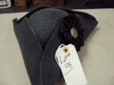 REVOLUTIONARY WAR SOLDIER HAT, MADE OUT BEAVER, SIGNED BY MAKER INSIDE RIN, CROWN INSIDE OF HAT