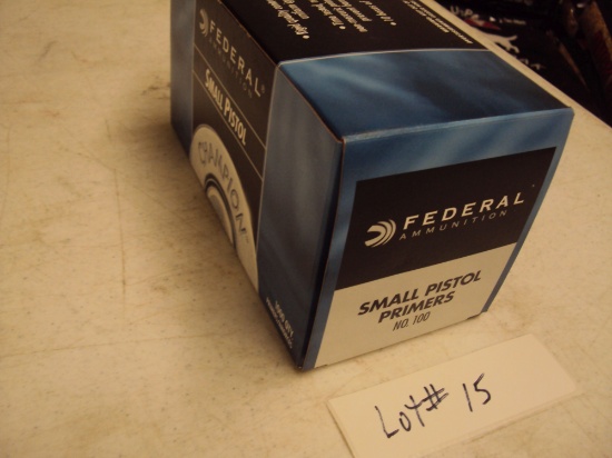 1000 ROUNDS OF FEDERAL SMALL PISTOL PRIMERS