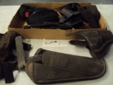 TRAY LOT OF USED HOLSTERS