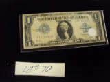 1923 LARGE NOTE SILVER CERTIFICATE. HAS BEEN FOLDED