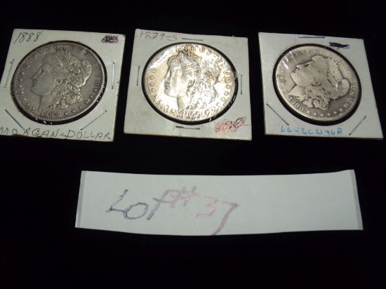 MORGAN SILVER DOLLARS - 3 TIMES THE MONEY