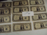 LOT OF 24 SILVER CERTIFICATES ALL FOR 1 MONEY