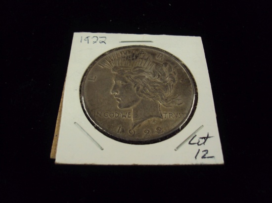 1922 PEACE SILVER DOLLAR