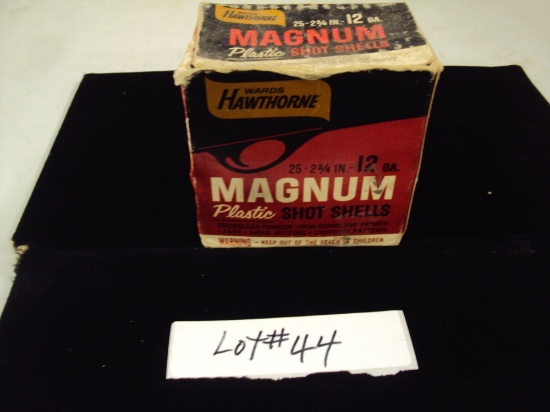 OLD BOX OF WARDS HAWTHORNE 12G MAG SHELL - BOX IS FULL