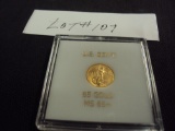 2006 $5 LIBERTY MS65 LIMITED 1/10 OZ GOLD - US GOVERNMENT