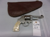 OLDER SMITH & WESSON STAINLESS REVOLVER, 5