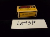 OLD BOX OF 22 LR WESTERN RIM FIRE AMMO - BOX IS FULL