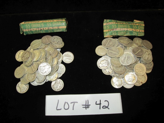 APPROX. 212 ROOSEVELT DIMES. VARIOUS DATES