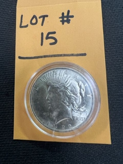 1922 PEACE SILVER DOLLAR