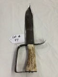 HANDMADE BOWIE KNIFE OUT OF HORSE RASP