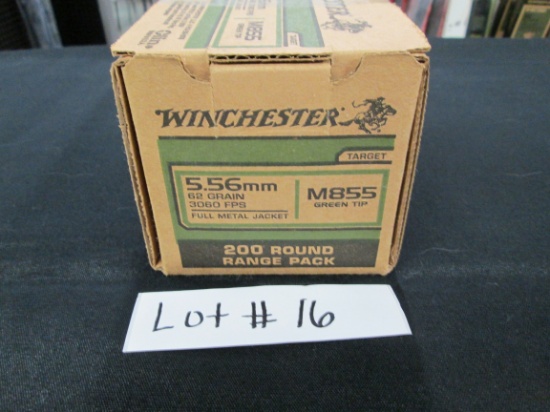 200 ROUNDS WINCHESTER 556 GREEN TIP