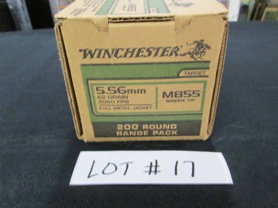 200 ROUNDS WINCHESTER 556 GREEN TIP