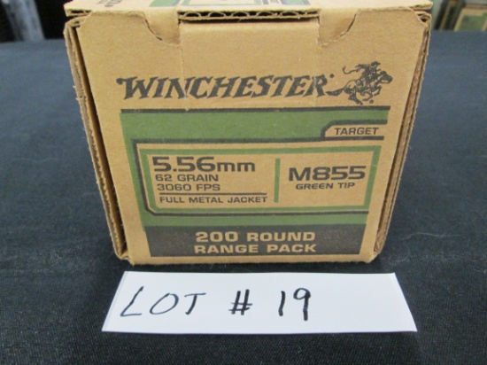 200 ROUNDS WINCHESTER 556 GREEN TIP