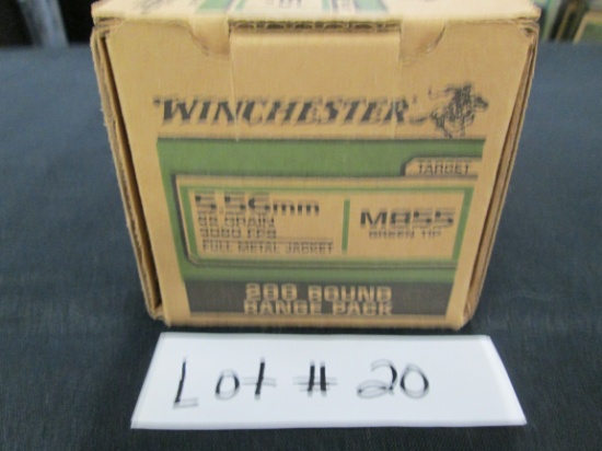 200 ROUNDS WINCHESTER 556 GREEN TIP