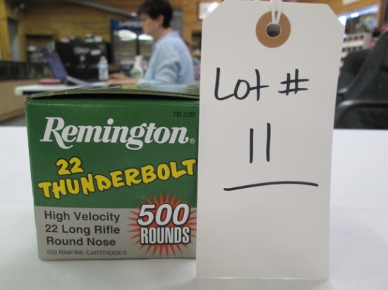 500 ROUNDS REMINGTON THUNDERBOLT 22 LR