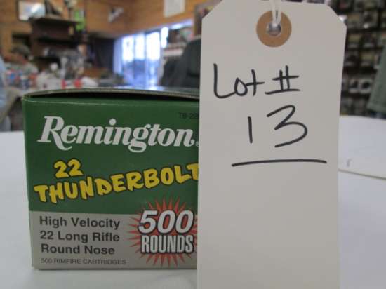 500 ROUNDS REMINGTON THUNDERBOLT 22 LR