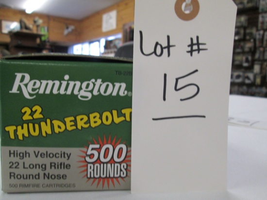 500 ROUNDS REMINGTON THUNDERBOLT 22 LR