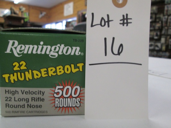 500 ROUNDS REMINGTON THUNDERBOLT 22 LR