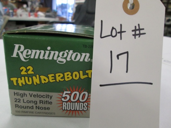 500 ROUNDS REMINGTON THUNDERBOLT 22 LR