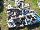 Pallet of Misc. Plumbing & valves,caps, tbooms