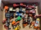 large lot of toy tractors CASE, Ford, etc.