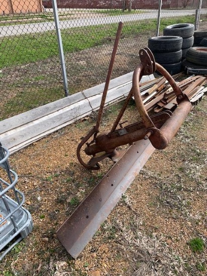 Antique rear tractor blade