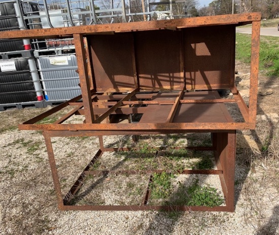 lot of 2 large metal shelving units Must Pick Up!