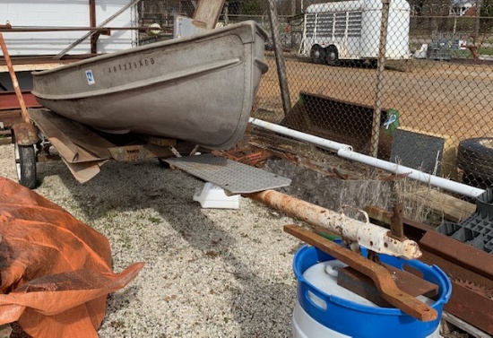 aluminum V front boat w/trailer Bill of Sale only. Must pick up