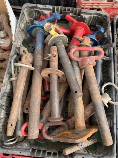 large lot of farm draw pins