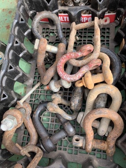 large lot of chain clevis