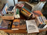 large lot of books